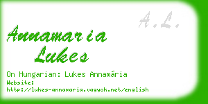annamaria lukes business card